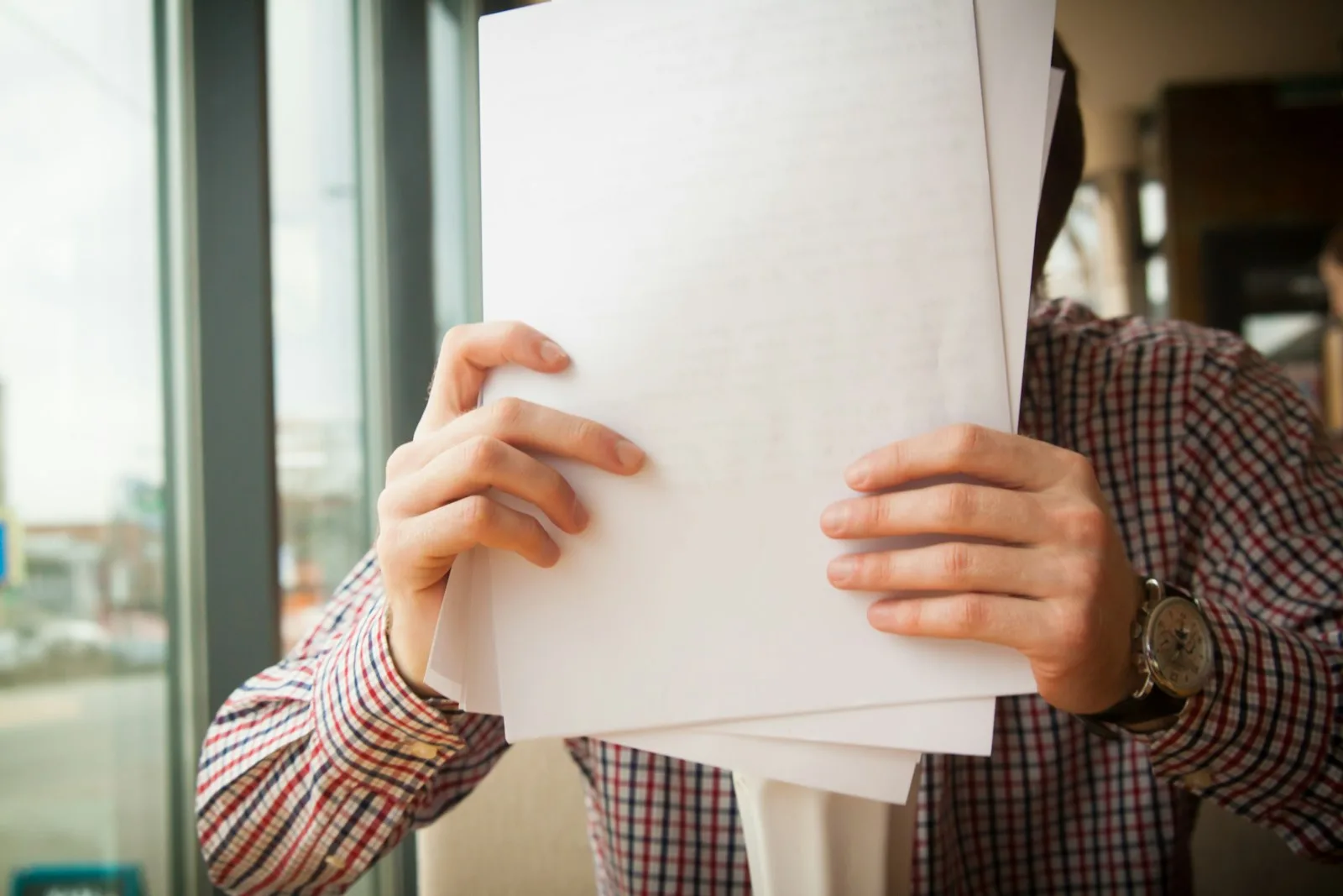 A person going through their IRA Documents