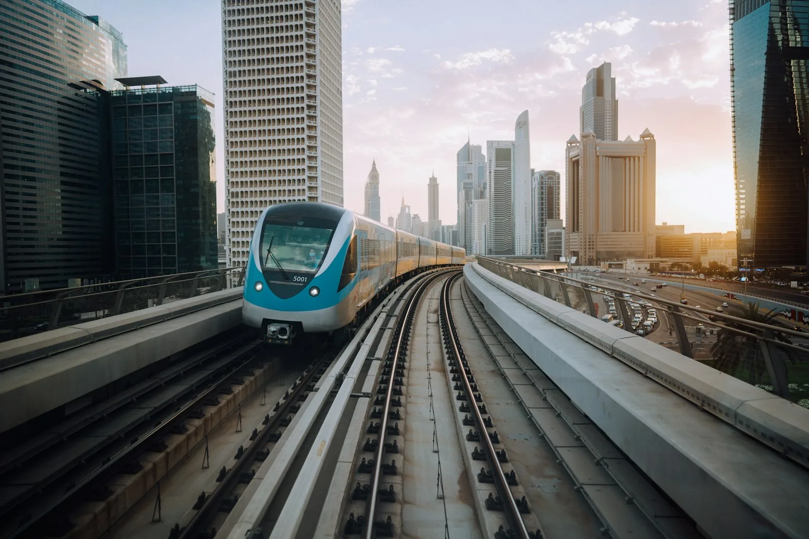 A Metro in Dubai