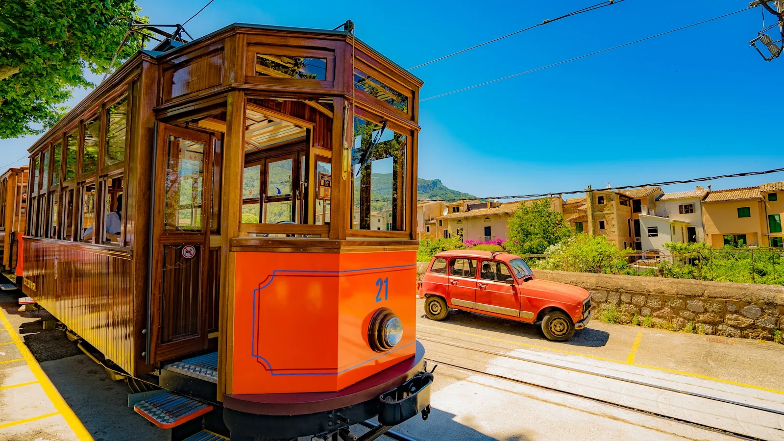 Photo of a tram in Spain